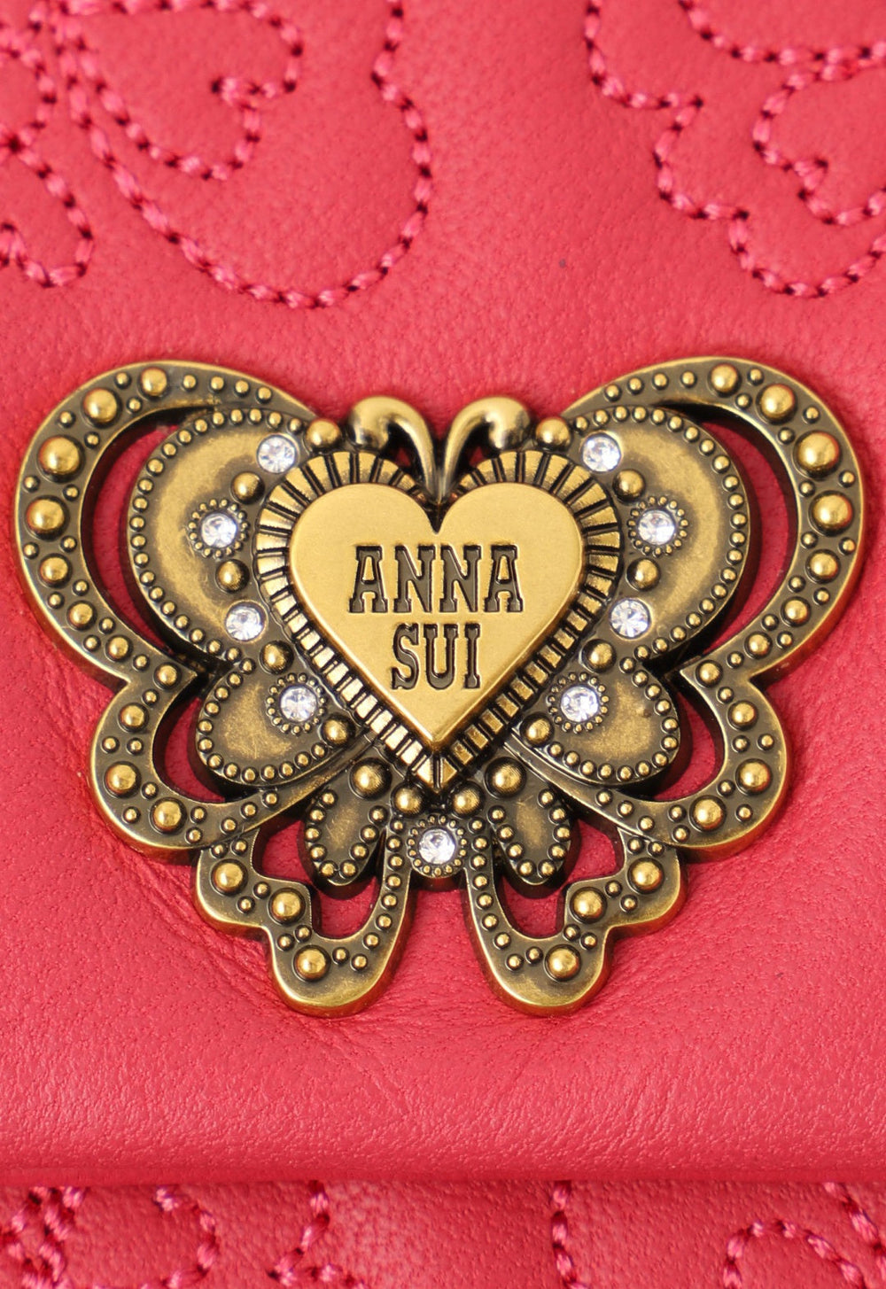 ANNA SUI アナスイ 長財布 かぶせ 本革 レディース チェイス