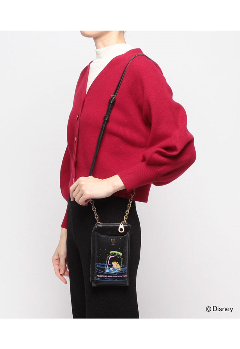 Alice phone shoulder bag (black)