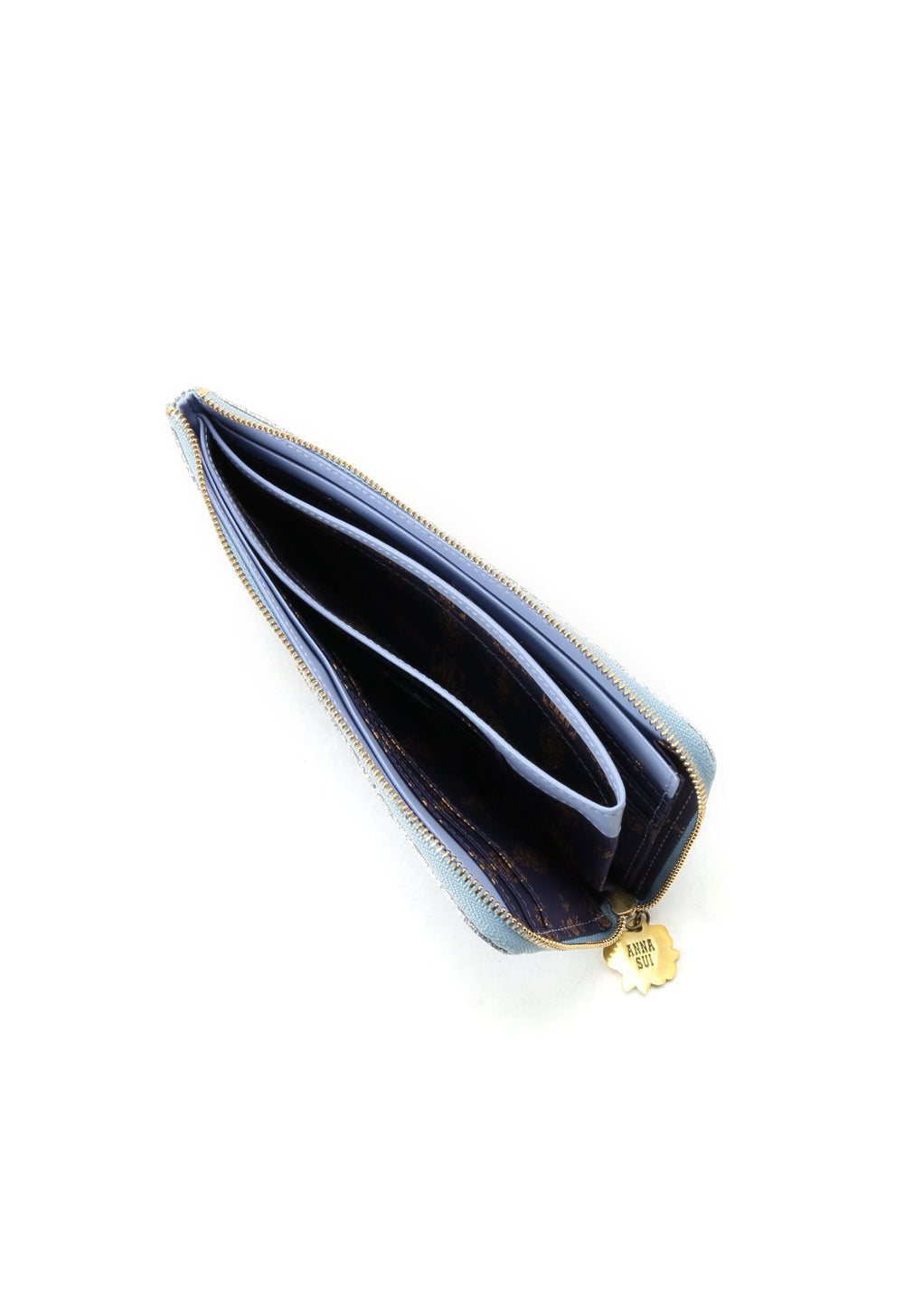 Papillon L Zipper Thin Gusset Long Wallet – アナ スイ