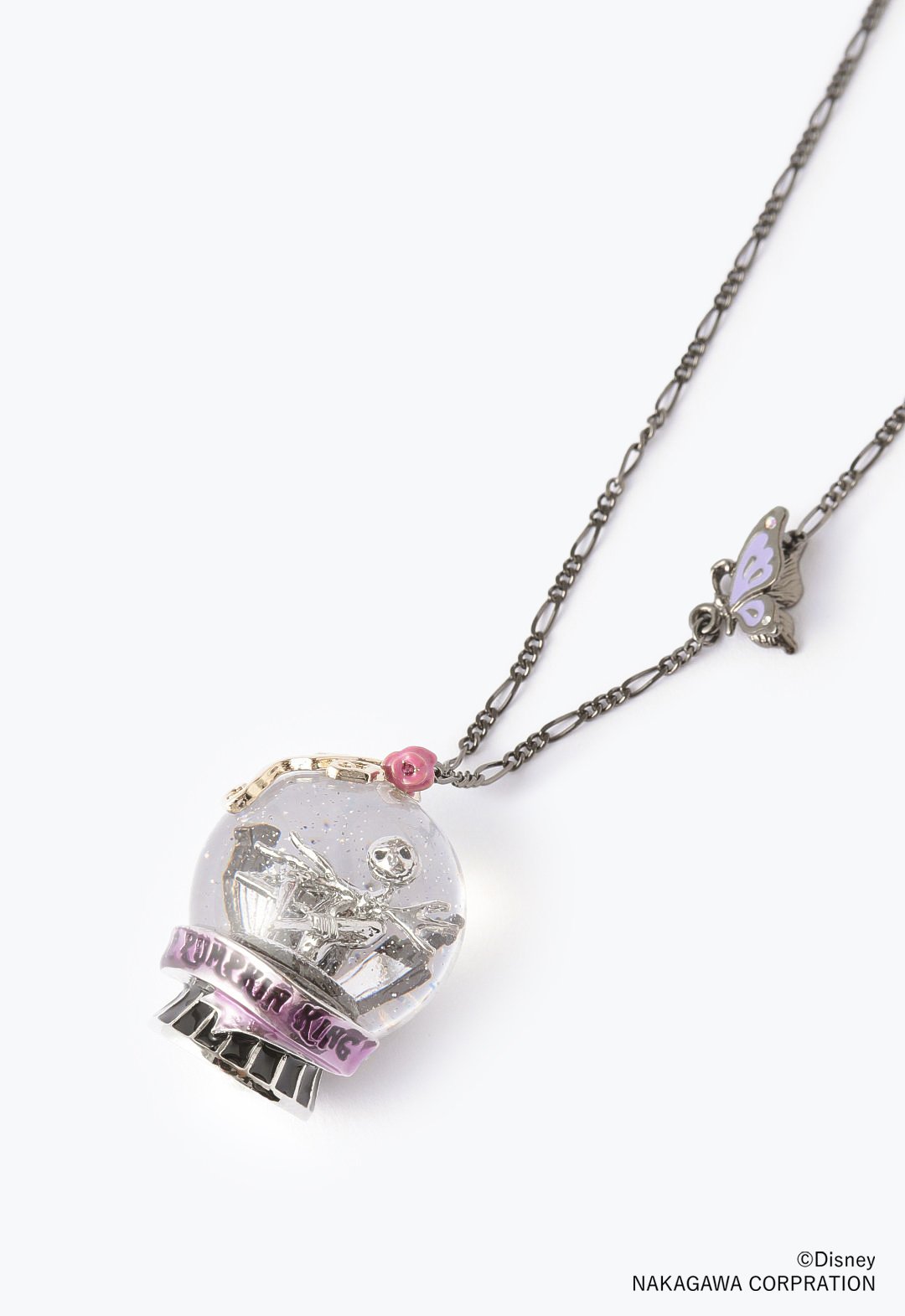"Jack" motif snow globe necklace