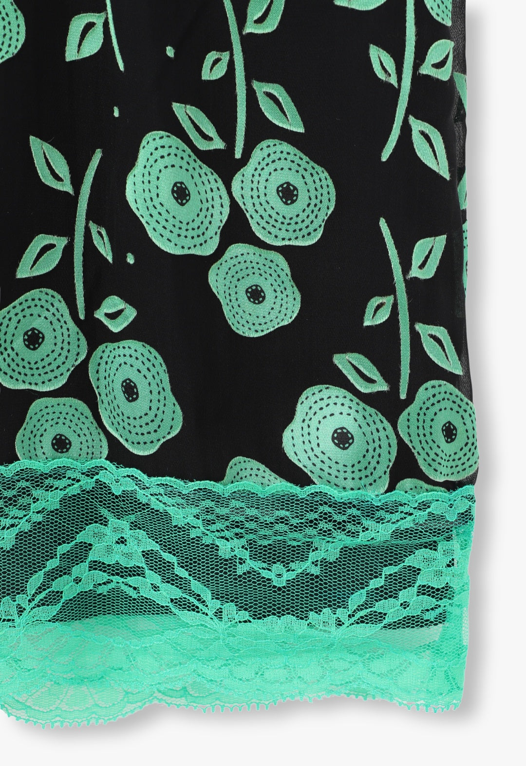 STITCHED POPPIES SLIP DRESS