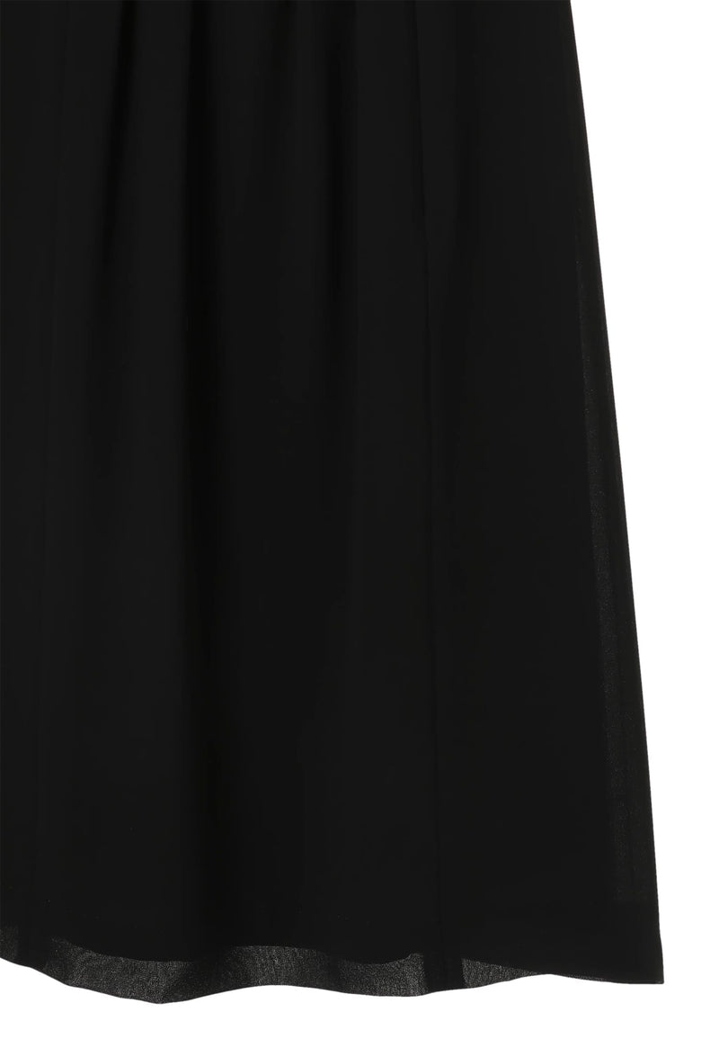 Front opening back pleated dress