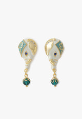 Elephant motif earrings