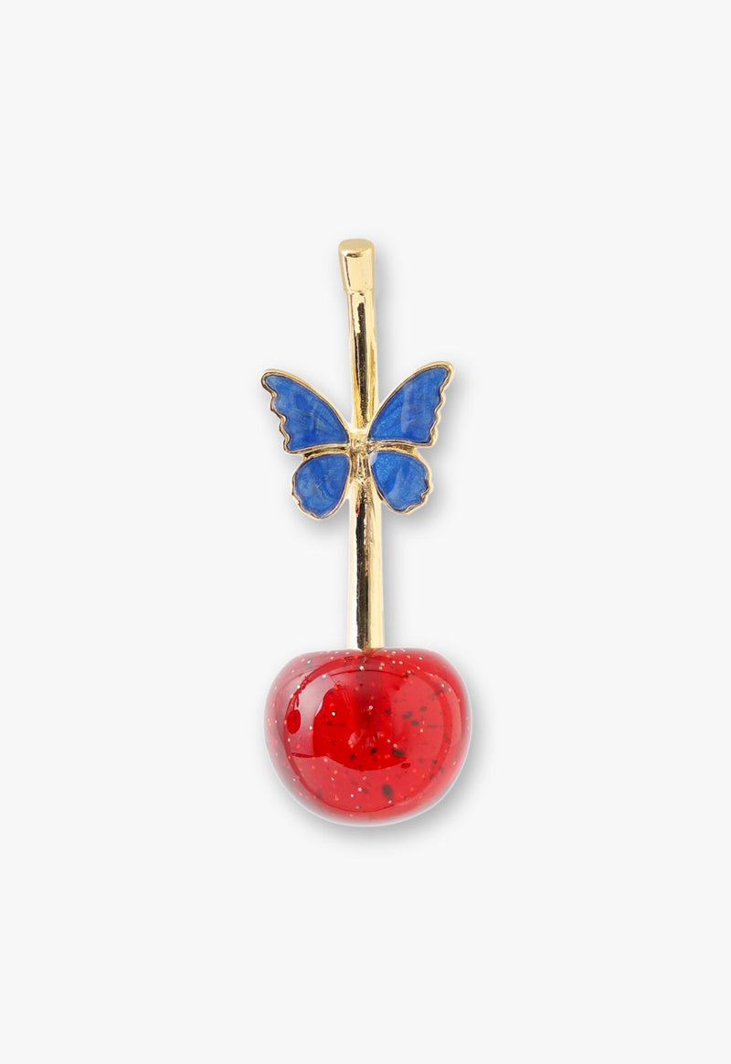 Cherry motif earrings