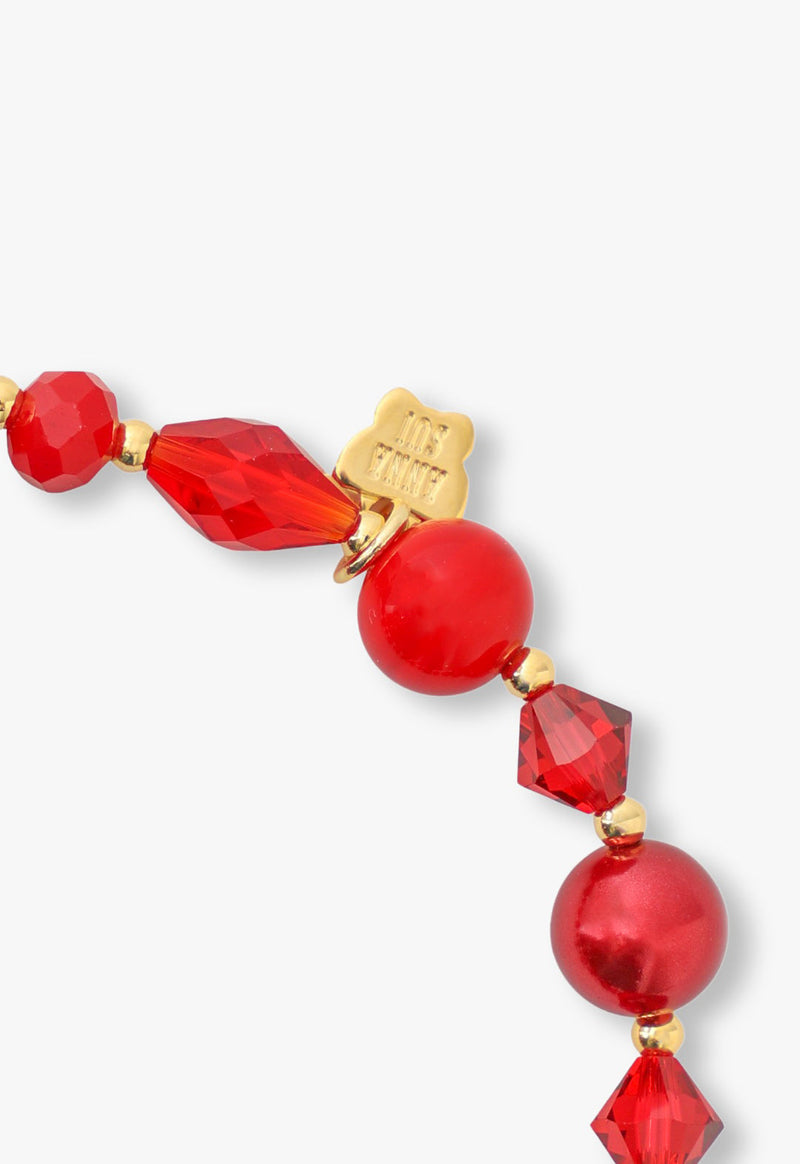Cherry motif rubber bracelet