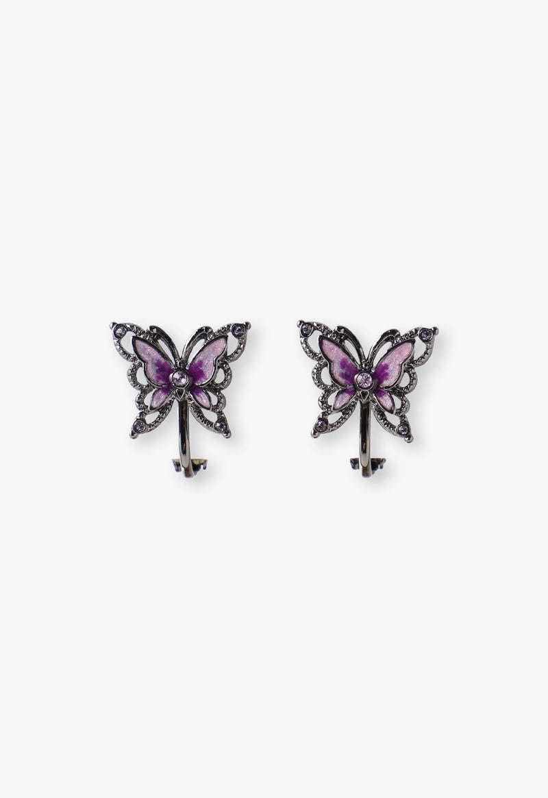 Butterfly Motif 2WAY Earrings