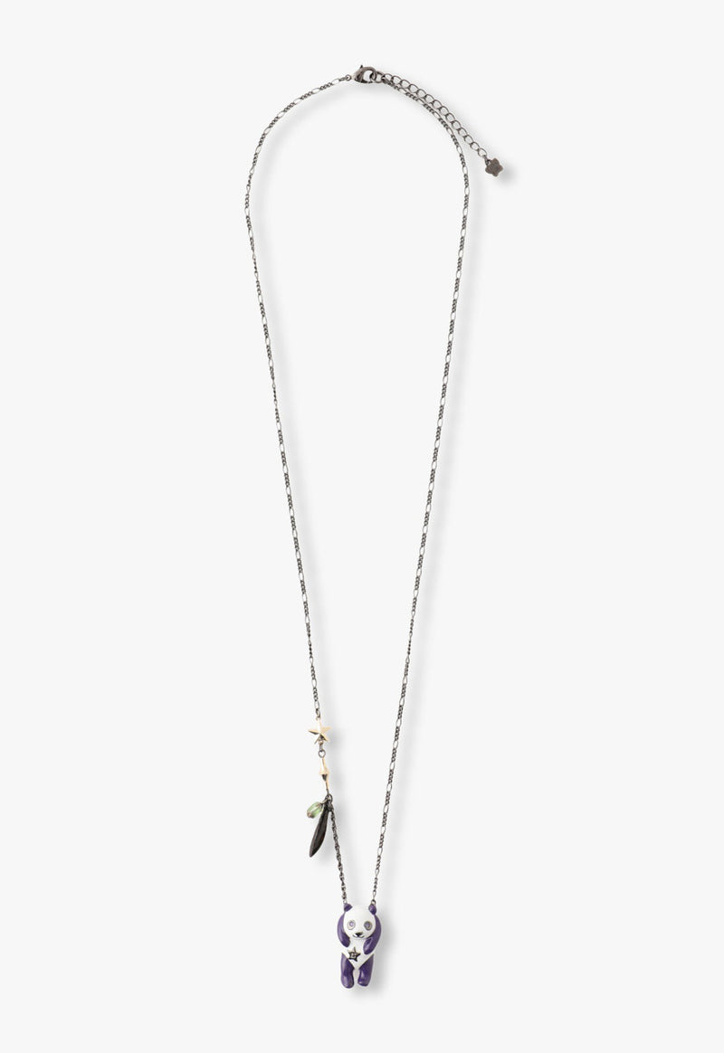 Panda motif necklace