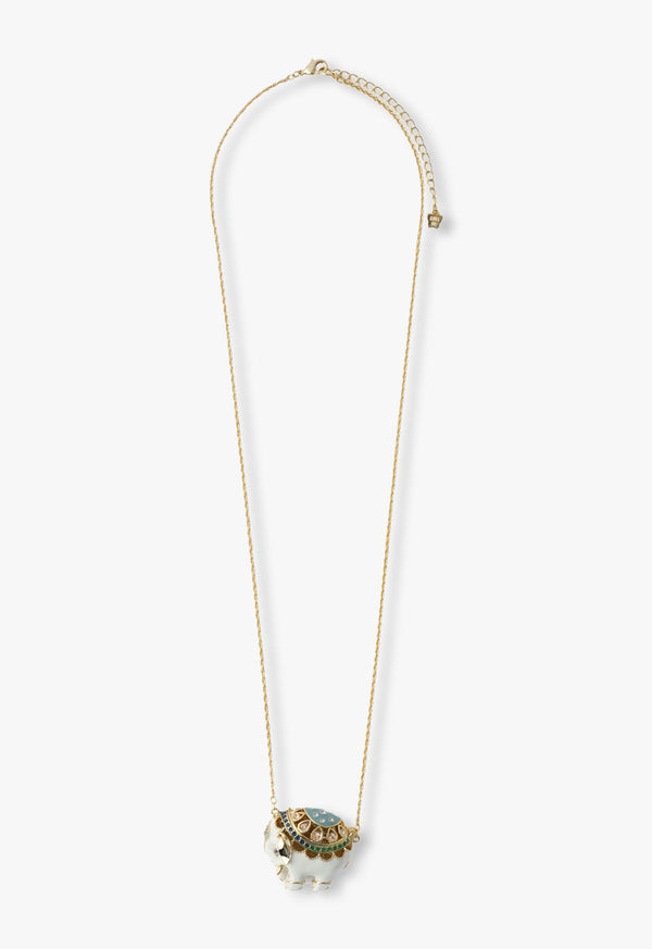 Elephant motif necklace