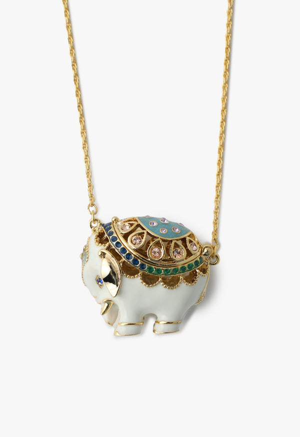 Elephant motif necklace