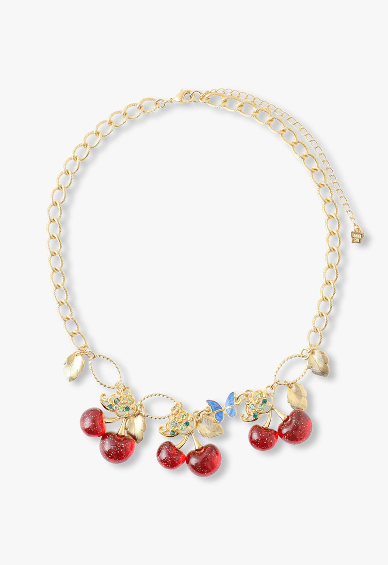 Cherry motif necklace