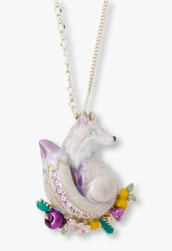 Fox motif necklace