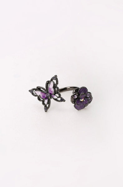 アナ スイ（ANNA SUI） 蝶・バラモチーフ リング | バタフライ ローズ
