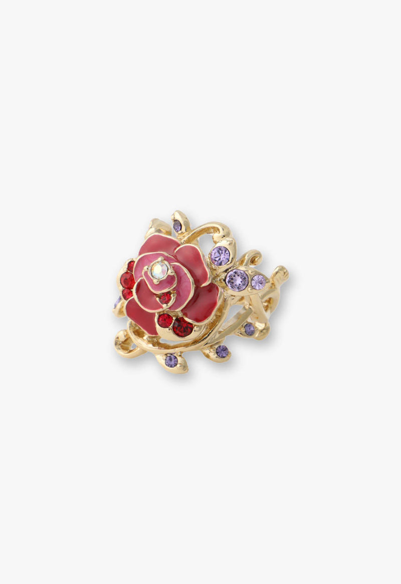 Rose motif ring