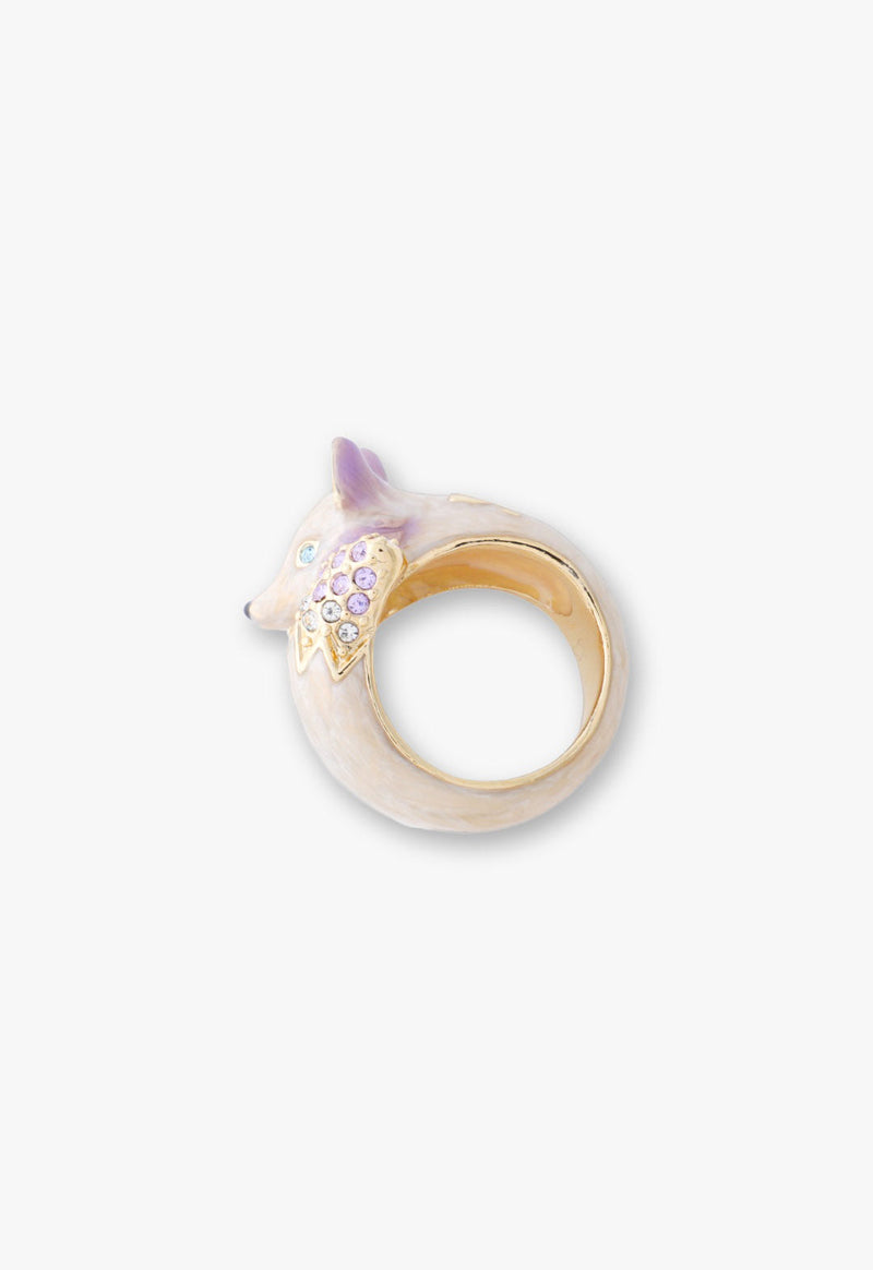 Fox motif ring