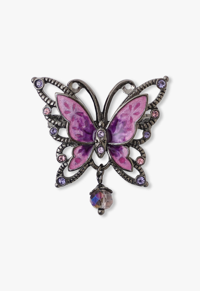 Butterfly motif brooch