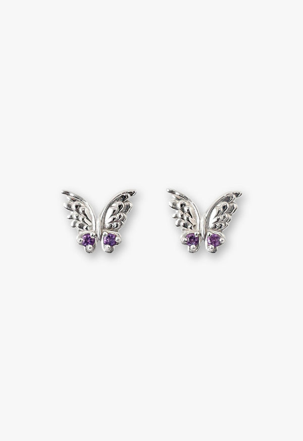 Angel Butterfly Motif Earrings