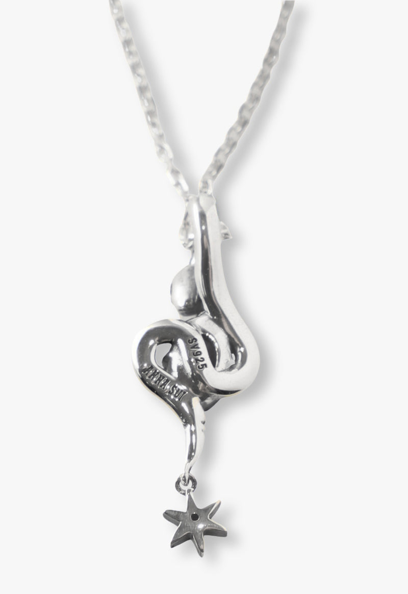 Silver Snake Motif Necklace