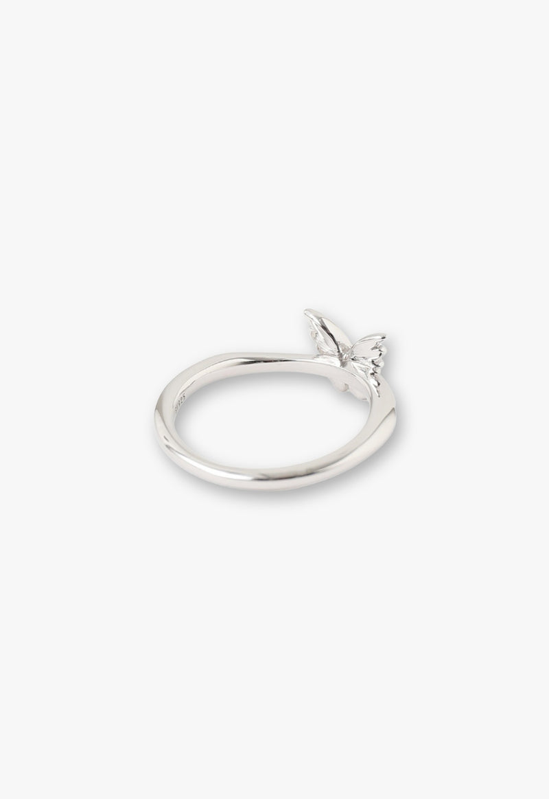 Angel Butterfly Motif Ring