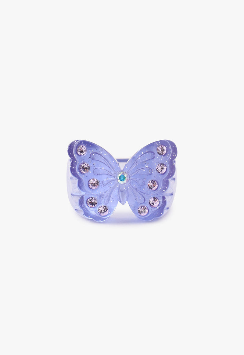 蝴蝶图案树脂环
